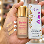 Kashee's Liquid Foundation And Paint Stick Combo - Beauty Accessory Designed For Makeup Application And Daily Skincare Routine - Ivory skin tone
